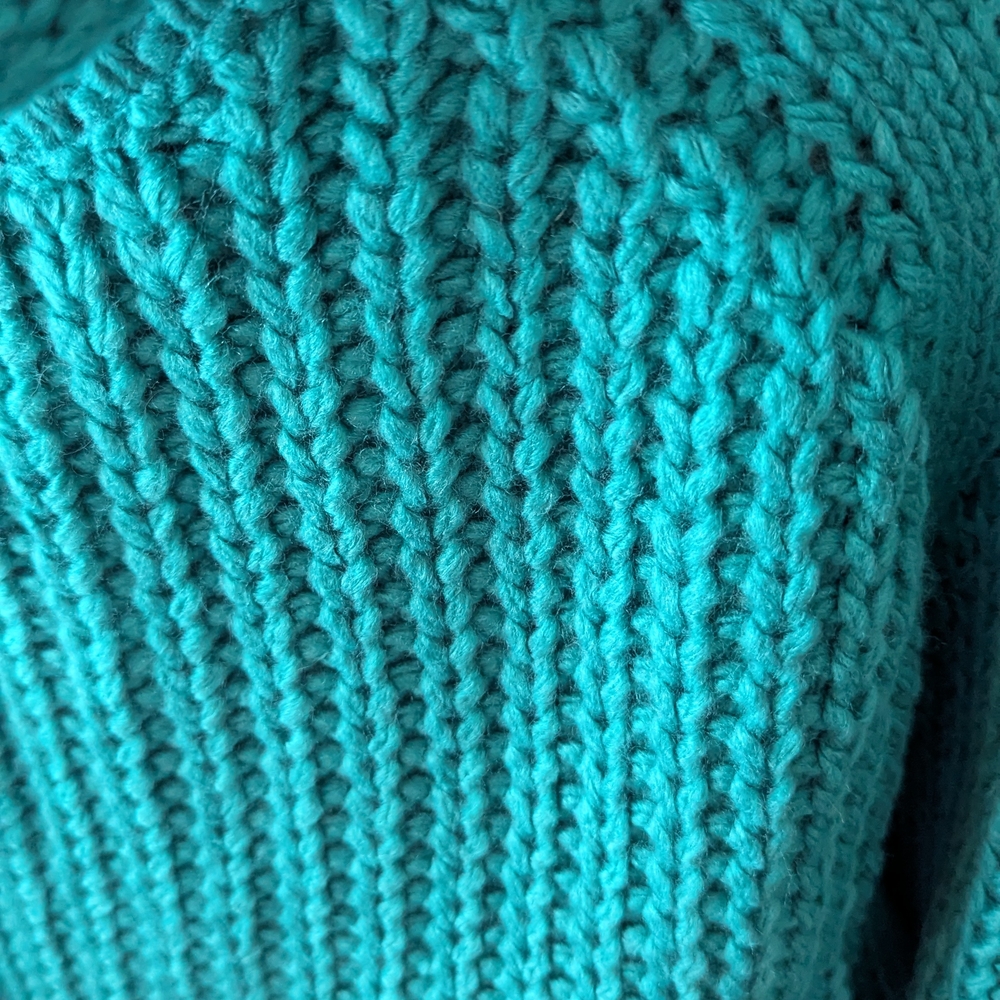 POL Women's Teal Sweater - Picture 3 of 5